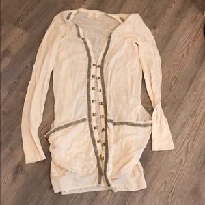 New long cardigan with beads